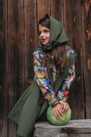 Meiteņu Softshell mētelis Watercolor Olive Grace
