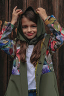 Meiteņu Softshell mētelis Watercolor Olive Grace