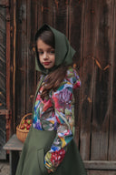 Meiteņu Softshell mētelis Watercolor Olive Grace