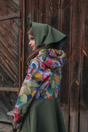 Meiteņu Softshell mētelis Watercolor Olive Grace