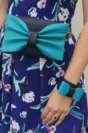 Hip bag Turquoise Mini clutch