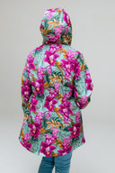 Girls' Softshell Coat Mint Exotic Orchids