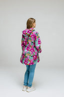 Girls' Softshell Coat Mint Exotic Orchids