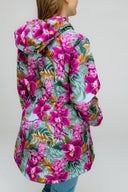 Girls' Softshell Coat Mint Exotic Orchids