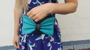Hip bag Turquoise Mini clutch