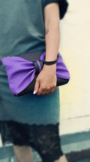 Purple Midi Clutch Bag