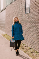 Sieviešu Softshell mētelis Dark Turquoise