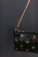 Clutch bag Gold Feathers