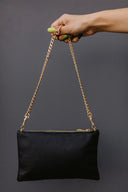 Clutch bag Gold Feathers