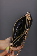 Clutch bag Gold Feathers