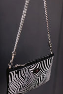 Clutch bag Zebra Leaves