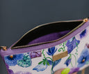 Clutch bag Purple Pansy