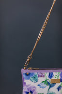Clutch bag Purple Pansy