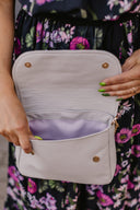 Handbag - Baguette type Gray Rose